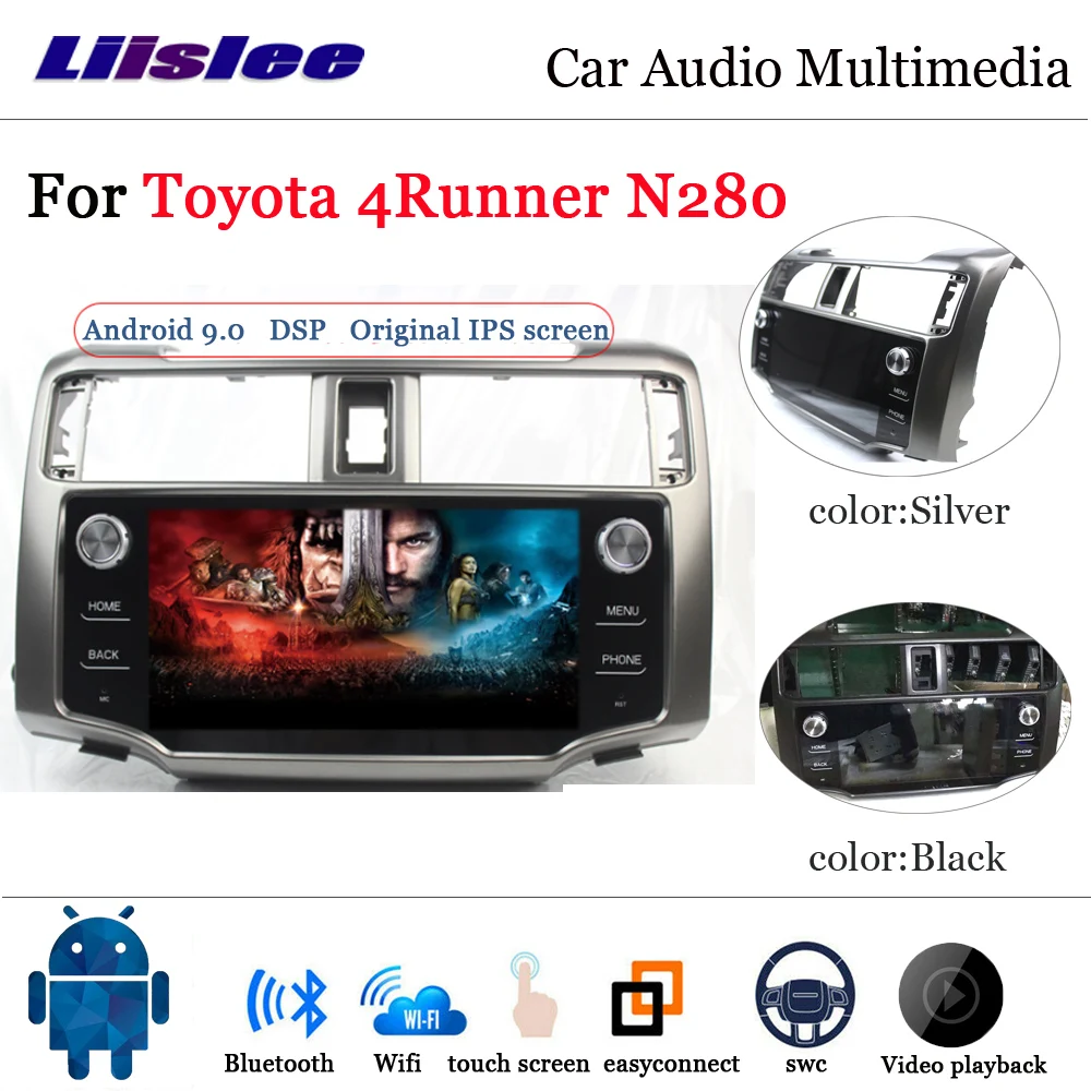9 дюймов Android автомобильный стерео для Toyota 4runner N280 2009 2020 навигация HD BT Экран