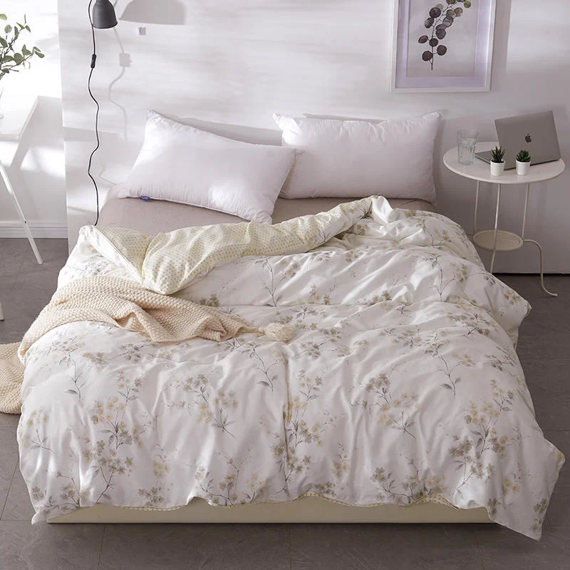 

Pure Cotton Single Duvet Cover Size Plain Dyed Bedding For Kids Cartoon Animal Pattern Single Quilt Covers(No Pillowcase)