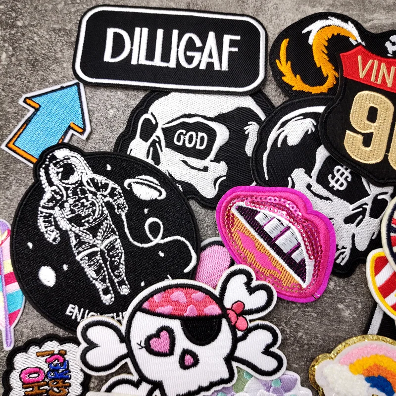 Винтажные 96 цветочных облаков патчи с утюгом вышивка детской одежды