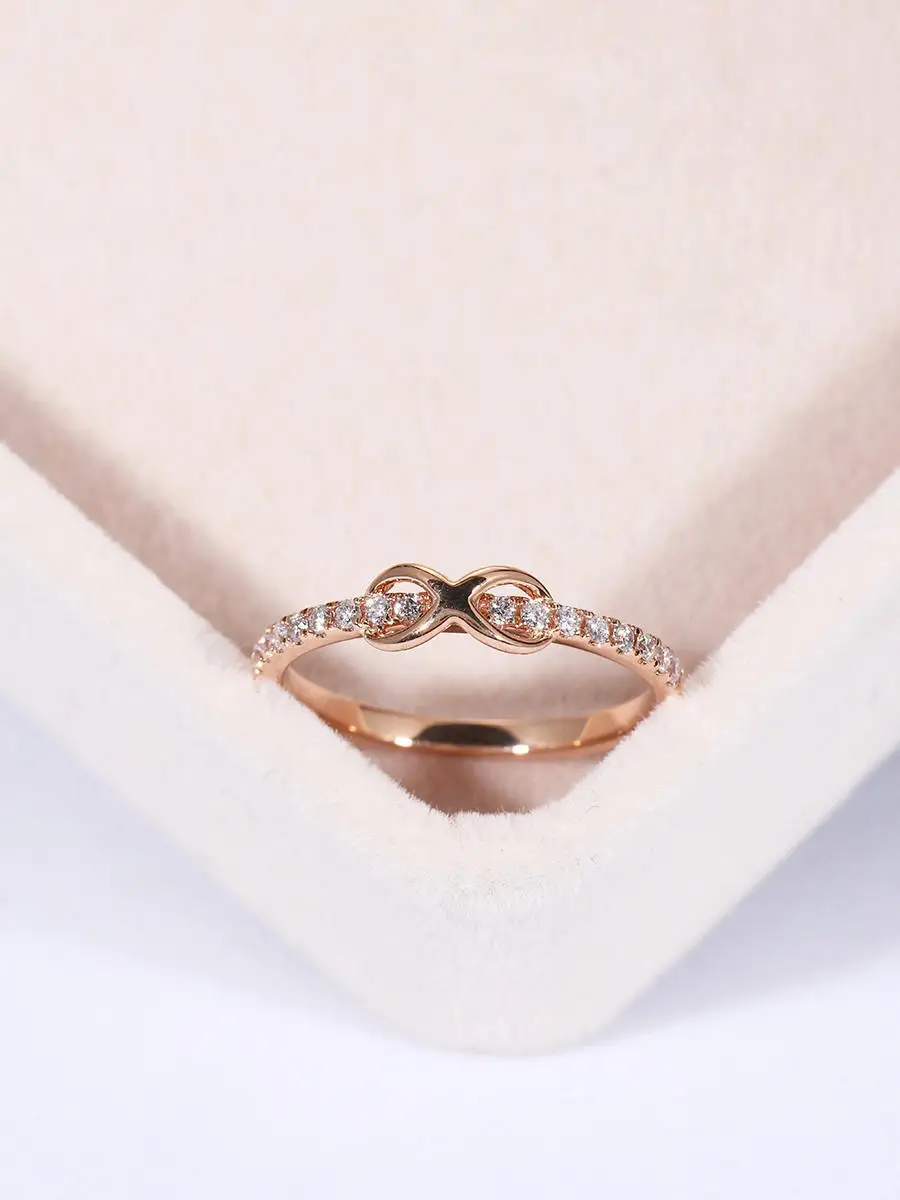 

Mini Simple Infinity Sign Ring Charm Women Silver Color Ring Elegant Bride Wedding Engagement Courtship Birthday Party Jewelry