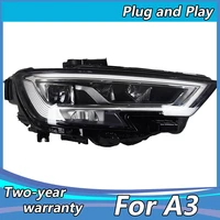 car styling for 2017 2019 a3 all led headlights original oem version led headlamp led drl lens double beam car accessories
