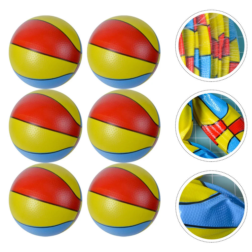 

6 шт. надутые мячи, ПВХ надувные Портативные Детские мячи, пляжные мячи