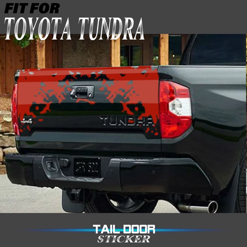 

Mud pickup tail door decal off road vinyl graphics sticker kit for tundra