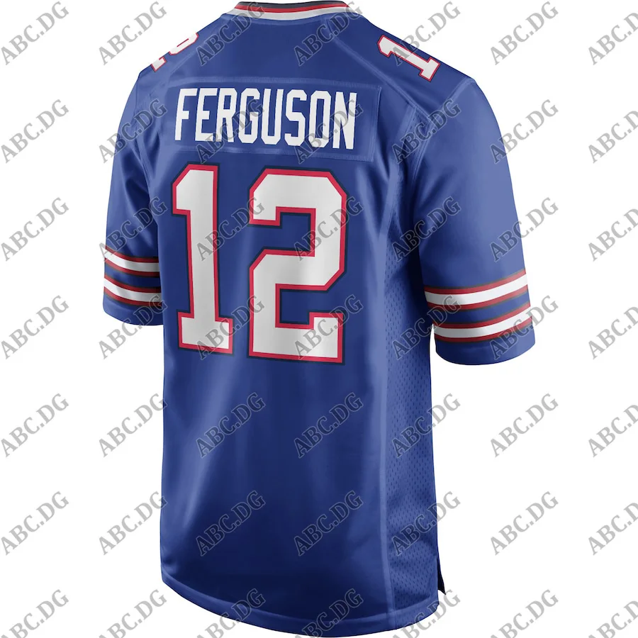 

Customized Stitch American Football Jersey Men Women Kid Youth Buffalo Joe Ferguson Royal Game Retired Player Jersey
