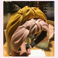 women headband fashion kot strip fabric hair accessories woman make up face washing wrap summer headband hairpin wholesale