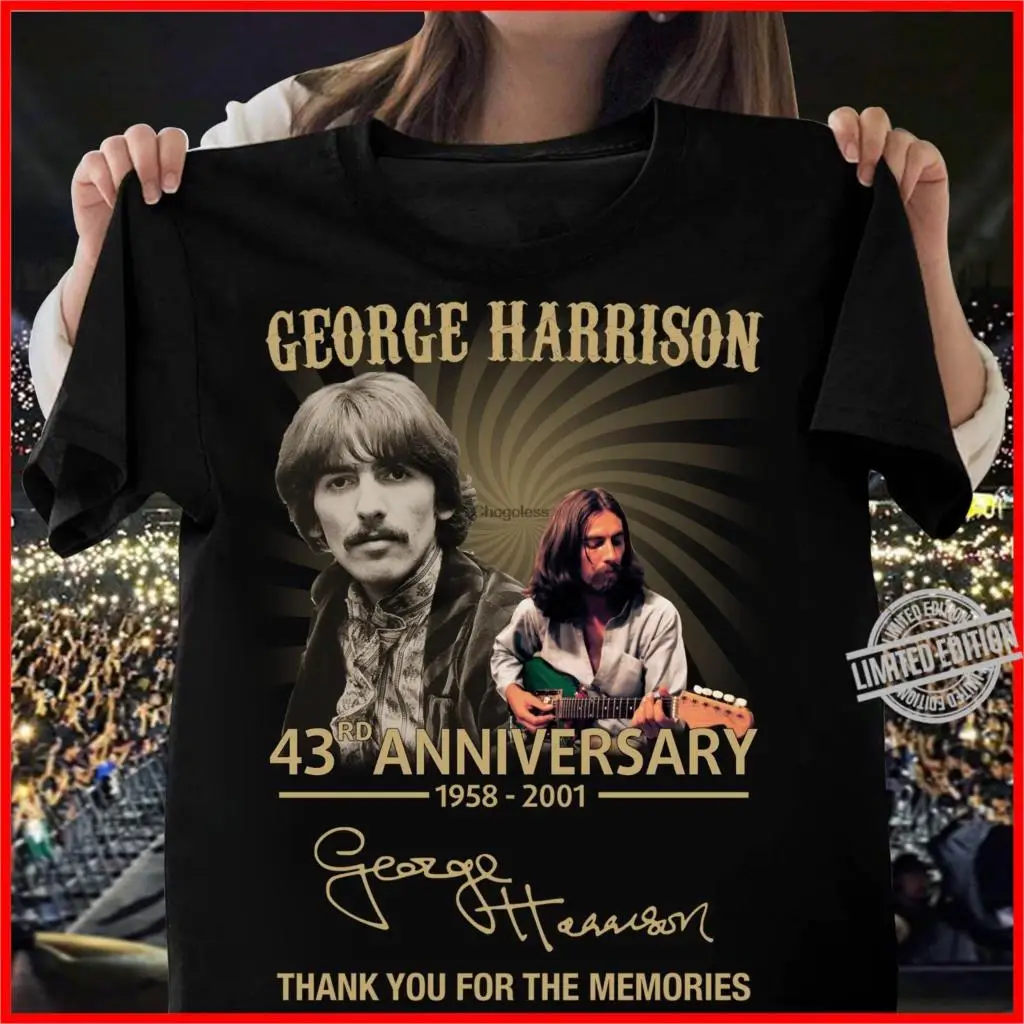 

George Harrison 43Rd Anniversary 1958-2001 Thank You For The Memories Shirt T Shirt