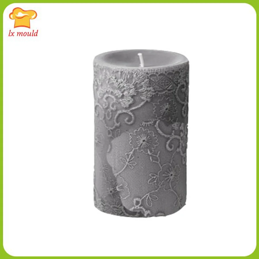 LXYY обувь по заводским ценам зерна Кружева цветочные формы для свеч силиконовые