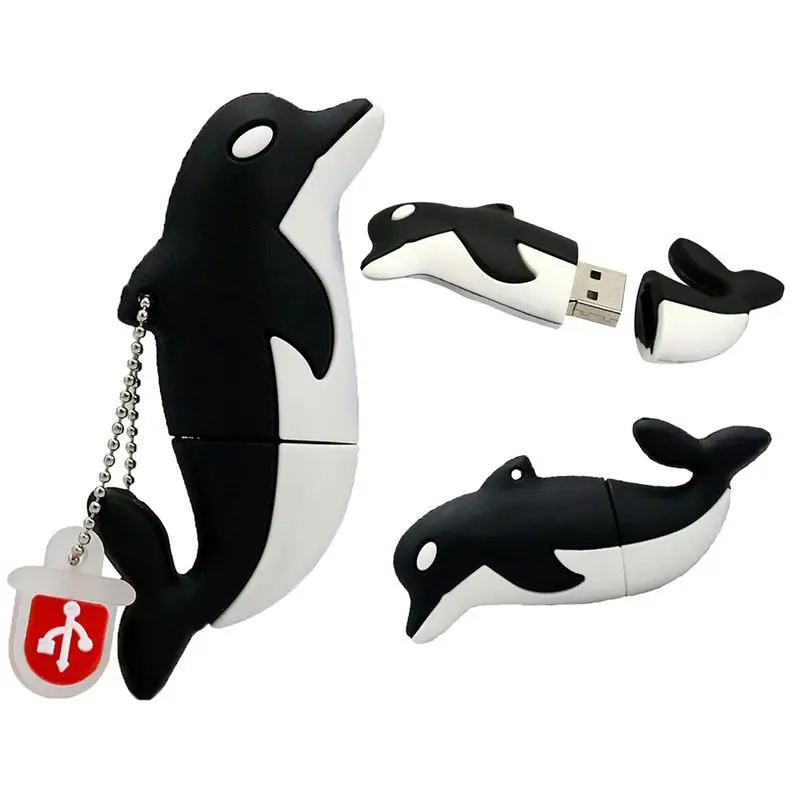 USB-флеш-накопитель в виде мультяшного дельфина 4 ГБ 8 16 USB 2 0 | Компьютеры и офис