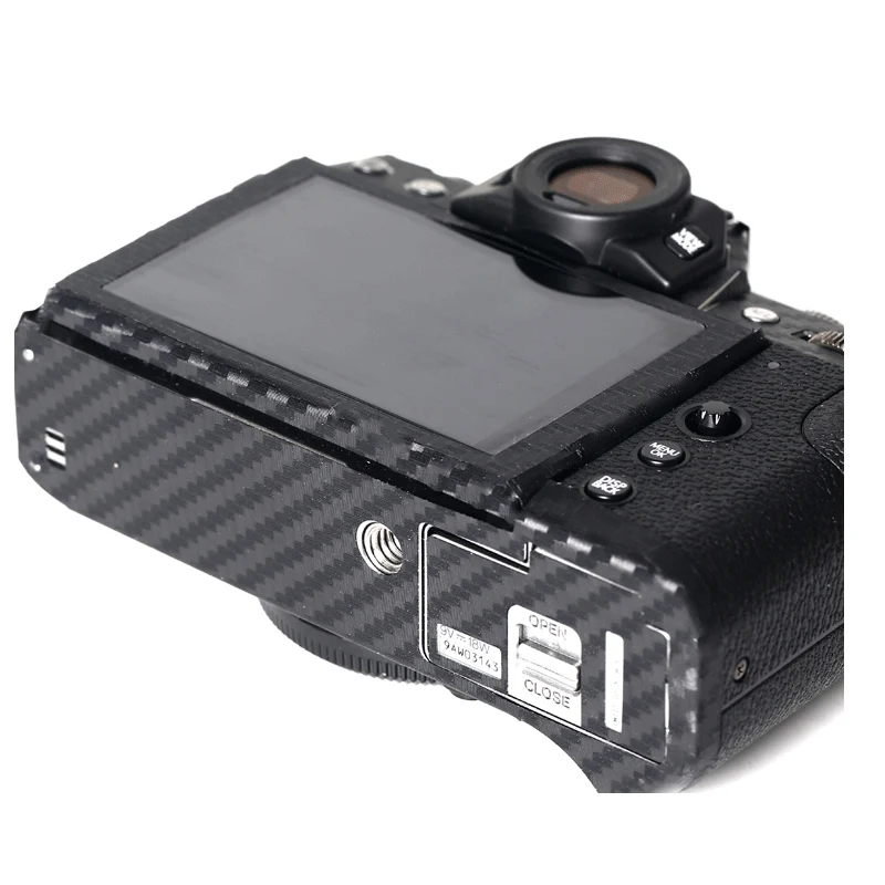 Анти Царапины Камера корпус из углеродного волокна комплект пленка для Fuji fuji X T30