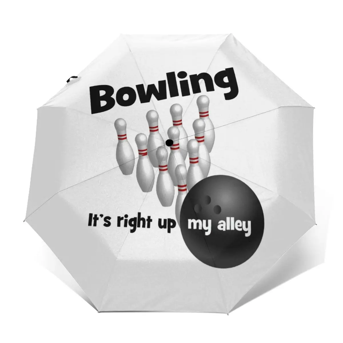 

Зонт для боулинга с УФ-защитой, автоматический зонт с шармами и принтом, усиленный летний зонт