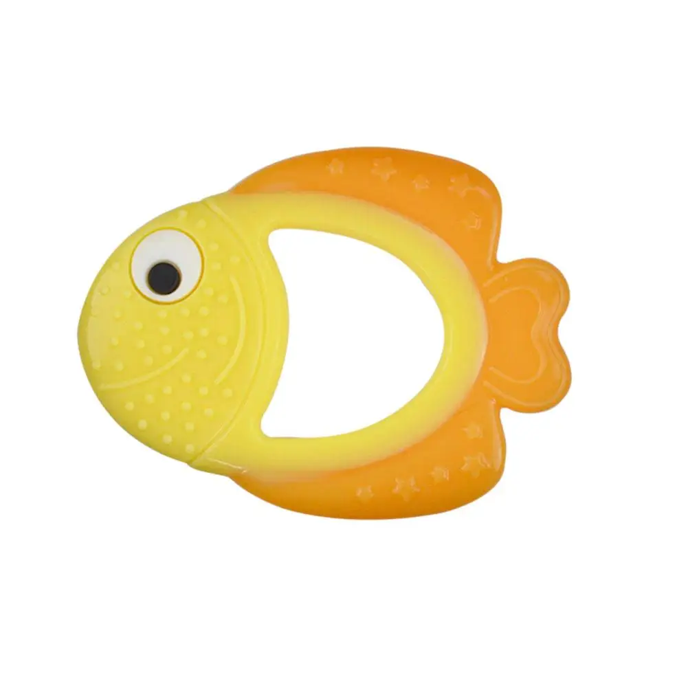 Рыба Клоун Форма зубной прорезыватель для малышей игрушки режущихся зубов Еда