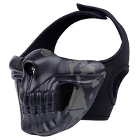 skull tactical paintball mask half face airsoft sports protective masks cs wargame hunting cosplay halloween party military mask
