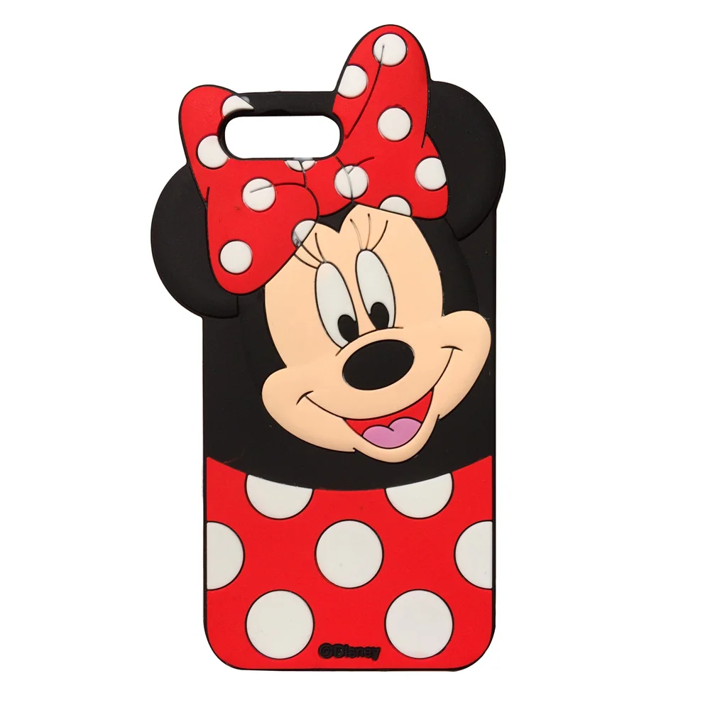 Для iPhone 5, 5S, 5C, SE, 6, 6s, 7, 8 Plus, X, XS, XR, XS Max, 3D, милый детский чехол для мобильного телефона с мультяшными животными, мягкий силиконовый чехол-накладка - Цвет: Minnie Mouse