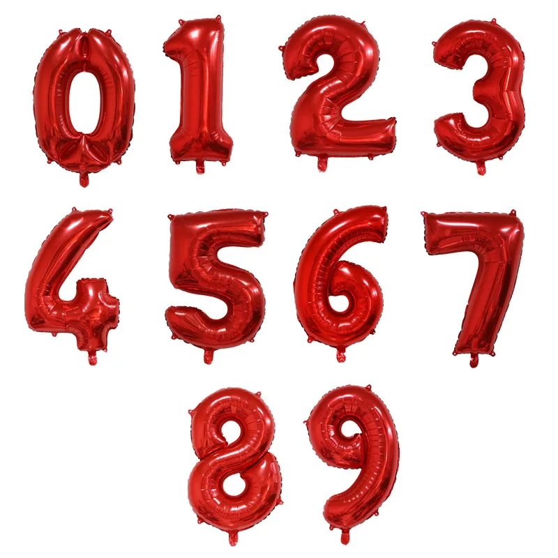 Воздушные шары из фольги в виде цифр 32 дюйма | Дом и сад
