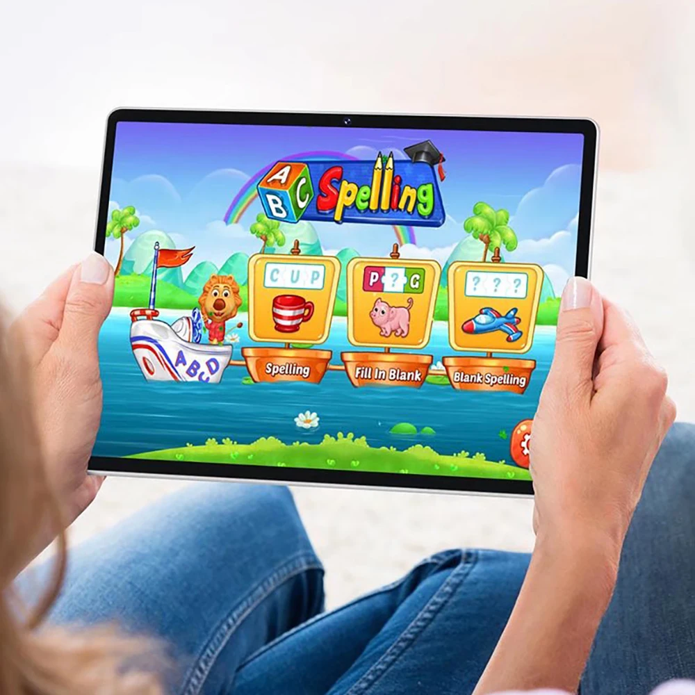 Tableta de 10 pulgadas para ni&ntilde;os, dispositivo de aprendizaje de punto a leer, 3GB de RAM, 32GB de ROM, Android 9,0, red 4G, Wifi, educaci&oacute;n en l&iacute;nea-2