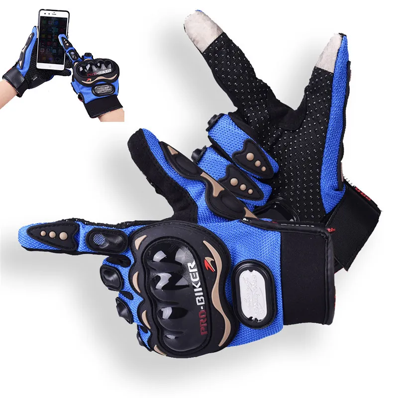 Pro-Biker moto rcycle перчатки Luva moto queiro Guantes moto cicleta Luvas de moto Cycling moto cross перчатки Gants - Цвет: Blue Screen Touch