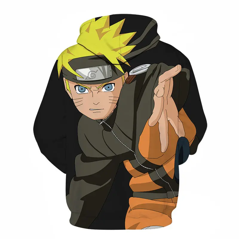 

2020 Autumn and Winter New Naruto Anime fun Pullover 3D Printing Payne Xiao Organization O Neck Best-Selling Hoodie
