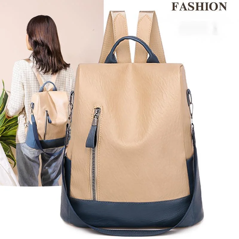 

Women Backpack High Quality PU Leather Mochila Escolar School Bags For Teenagers Girls Leisure Backpacks Candy Color