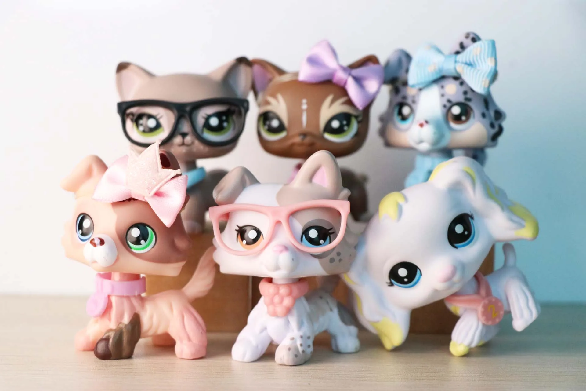 6 шт. игрушки на заказ щенок колли кошка с короткой шерстью банан спаниель собака