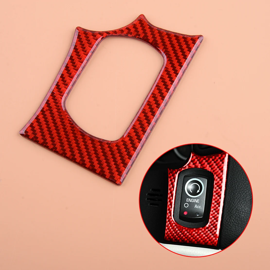 

Панель переключателя включения и остановки двигателя из углеродного волокна, наклейка для Chevrolet Corvette C6 2005 2006 2007 LHD