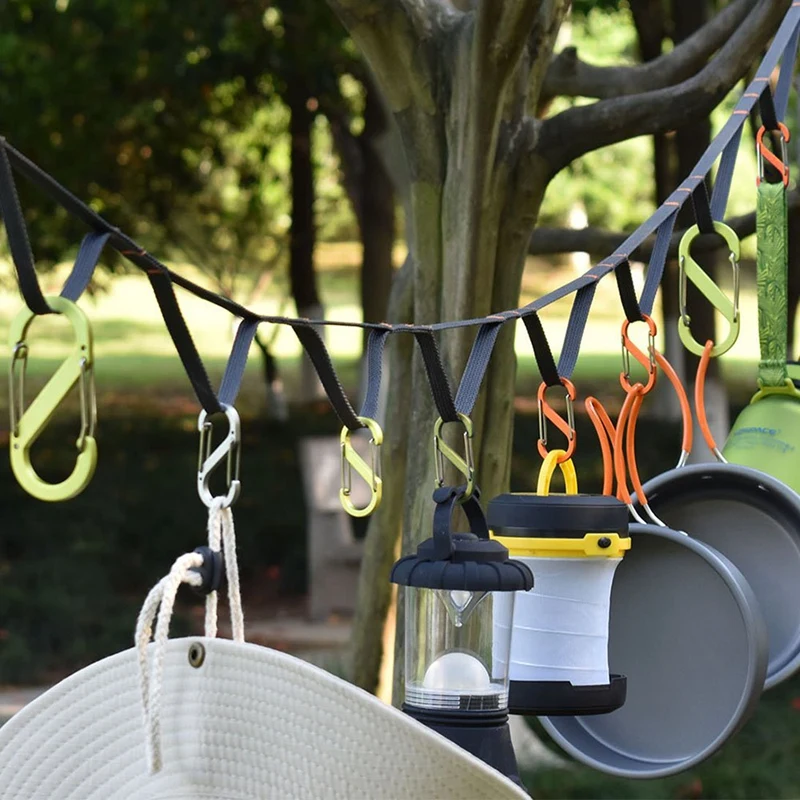 Горячий HG Открытый походный шнур с крюком кемпинговая веревка для хранения на