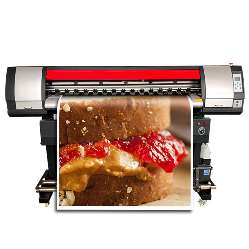 Высокоскоростной струйный принтер эко растворитель 1 6 м две печатающей головки