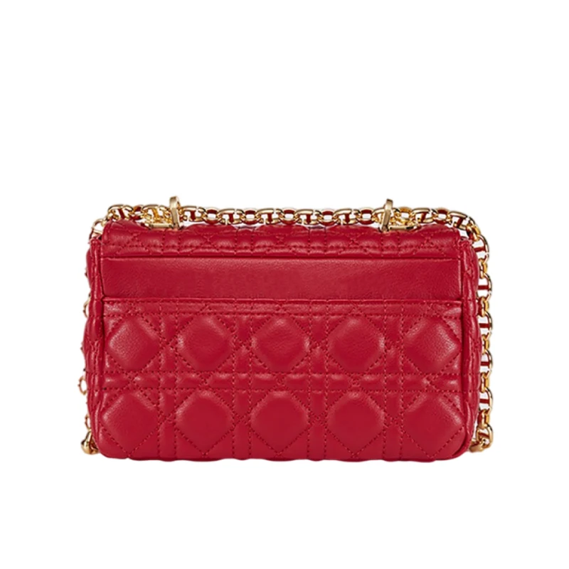 

Модная женская сумка из мягкой натуральной кожи с тиснением, съемная металлическая цепочка с клапаном, сумка через плечо для уживечерние, к...