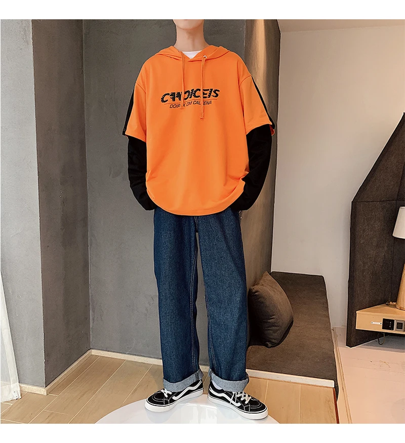 LAPPSTER Men Patchwork Crane Oversized Hoodies Mens Japanese Streetwear Hip Hop Sweatshirts Male Harajuku Kpop Hoodie 5XL