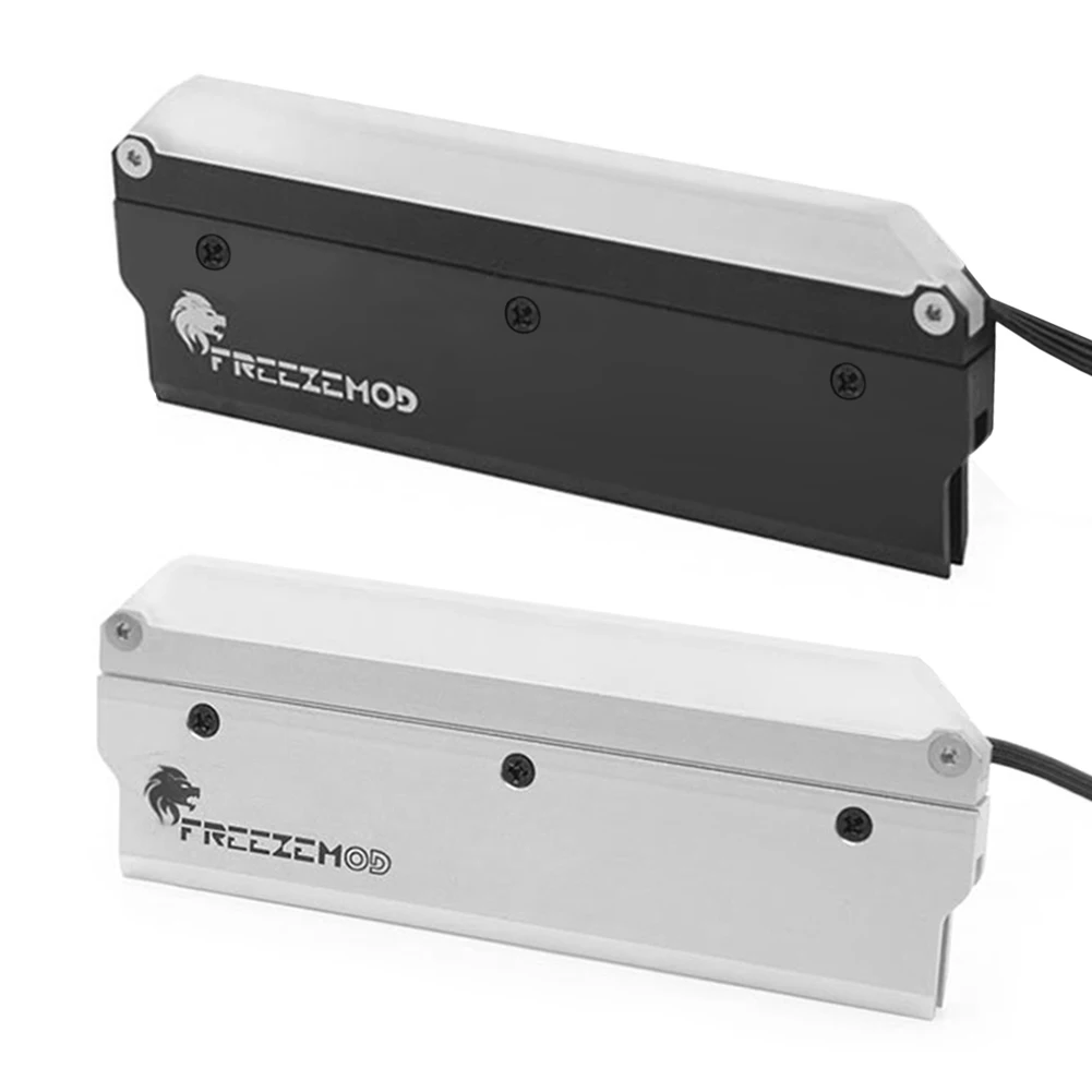 

2 Colors 134*50*8mm FREEZEMOD MEO-RGBM RAM Cooler ARGB Desktop Computer Anodized Aluminum+Acrylic Memory Heatsink Heat Spreader