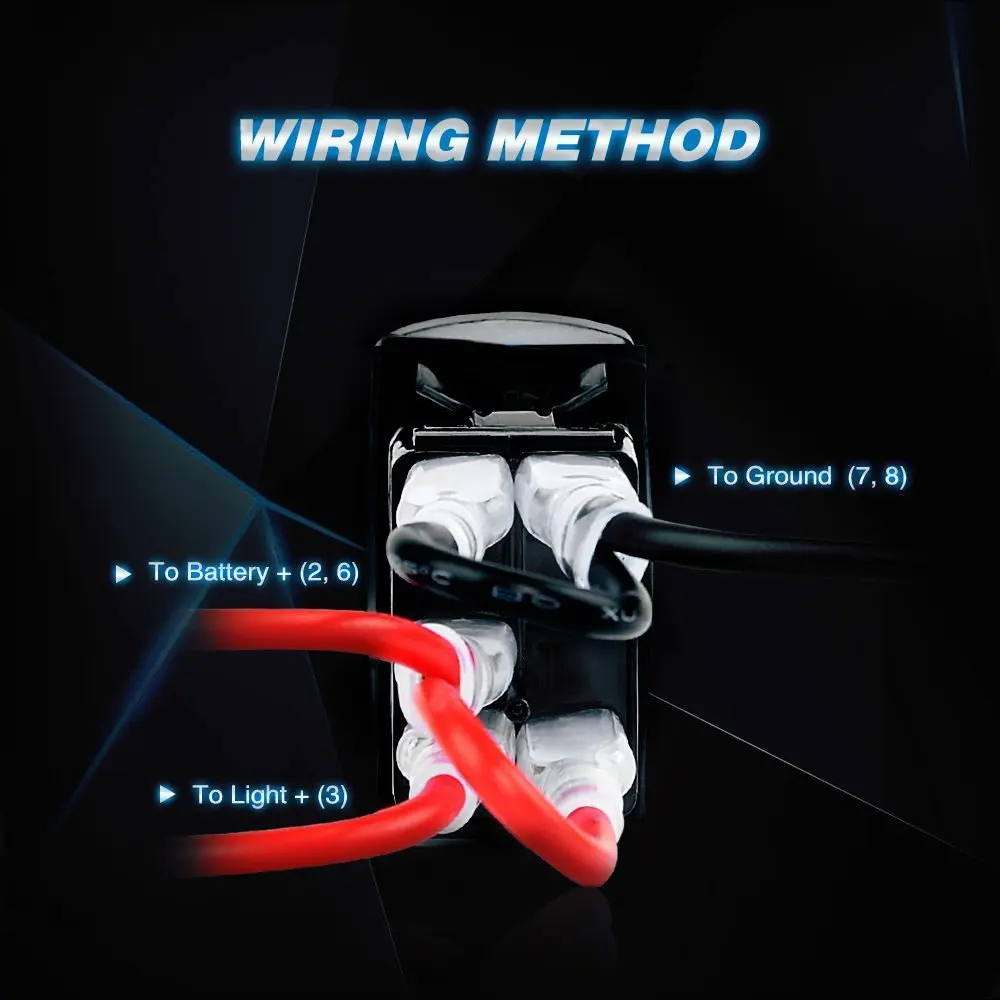 5 Pin задний светильник S кулисный переключатель лазерный палец SPST вкл/выкл