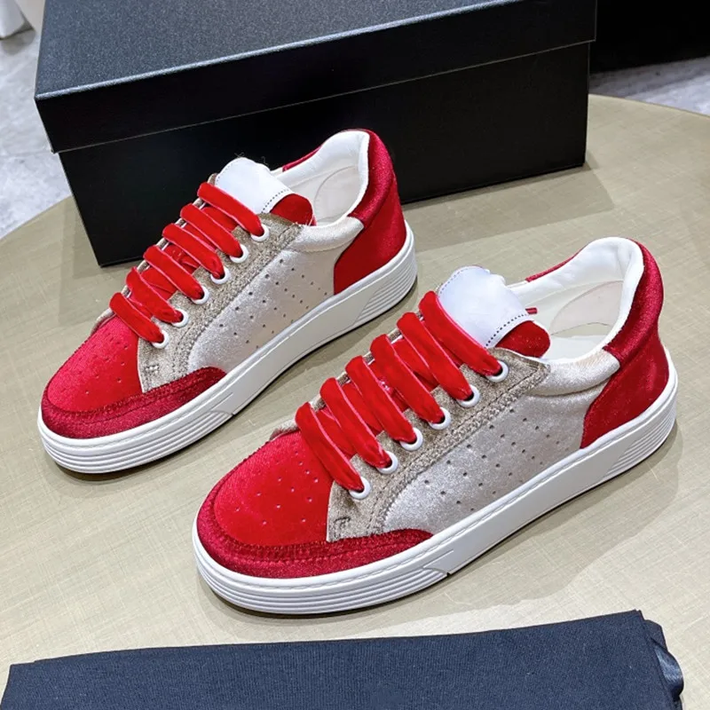 

Замшевые женские туфли, на шнуровке, повседневная обувь в стиле пэчворк, разные цвета, весна-осень