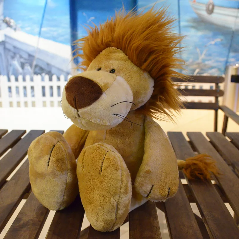 

Lovely jungle Lion Elephant Giraffe Monkey Stuffed Plush Doll Jungle Series Stuffed Animals Toys for Kids Baby Children Gifts