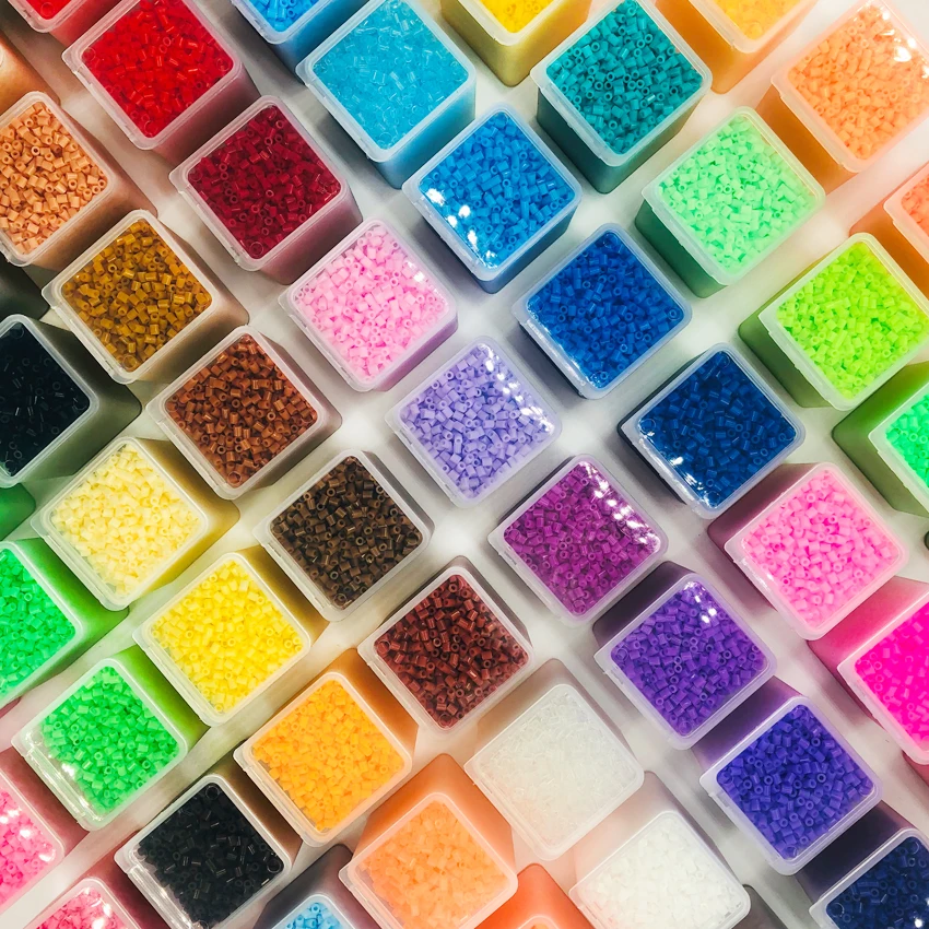 Бусины DOLLRYGA 72 Цвета 2 6 мм 2000 шт./кор. Perler железные бусины для детей Hama