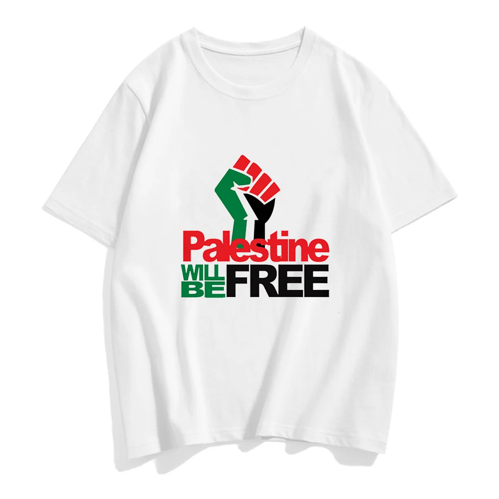 

Palestinian Free Flag T Shirt Vintage Casual Peace&love New Men T-Shirt O-Neck Short Sleeved Cool Man Tees White Tops Streetwear