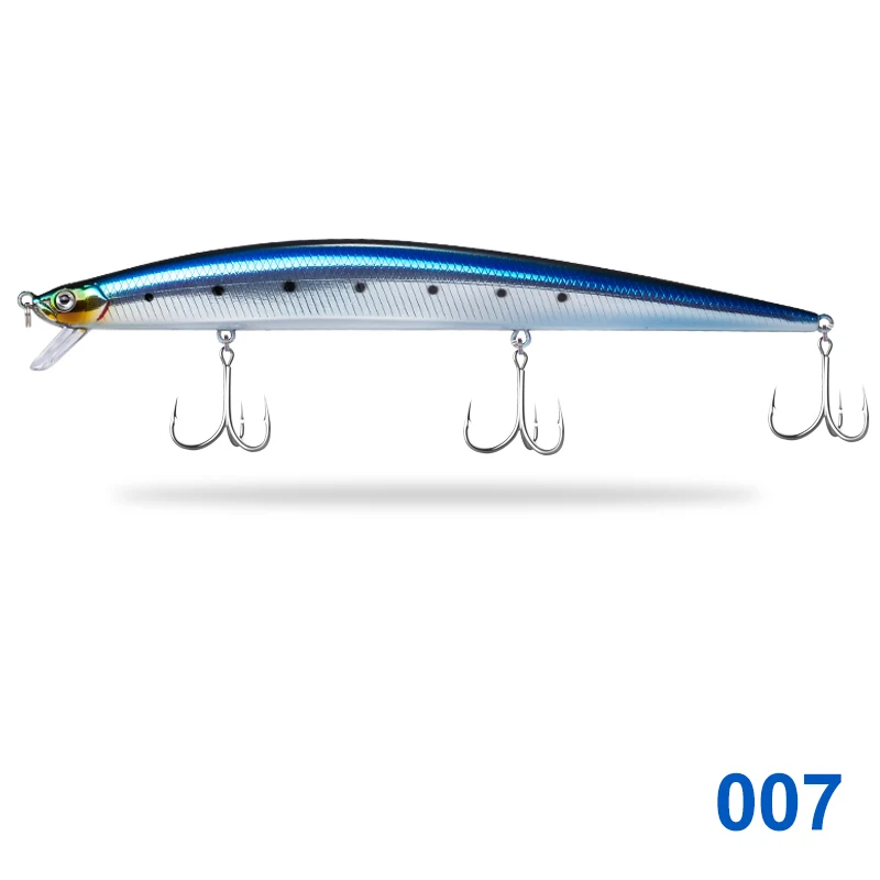 Hunthouse Tide Slim Minnow flyer175 плавающая жесткая приманка для рыбалки Морская рыбалка 175 мм 25 г/34 г ABS пластик для морской щуки - Цвет: 34g-B007