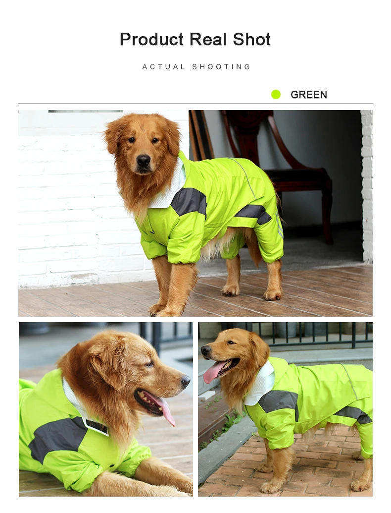 Непроницаемый дождевик одежда для собак домашних питомцев тройной