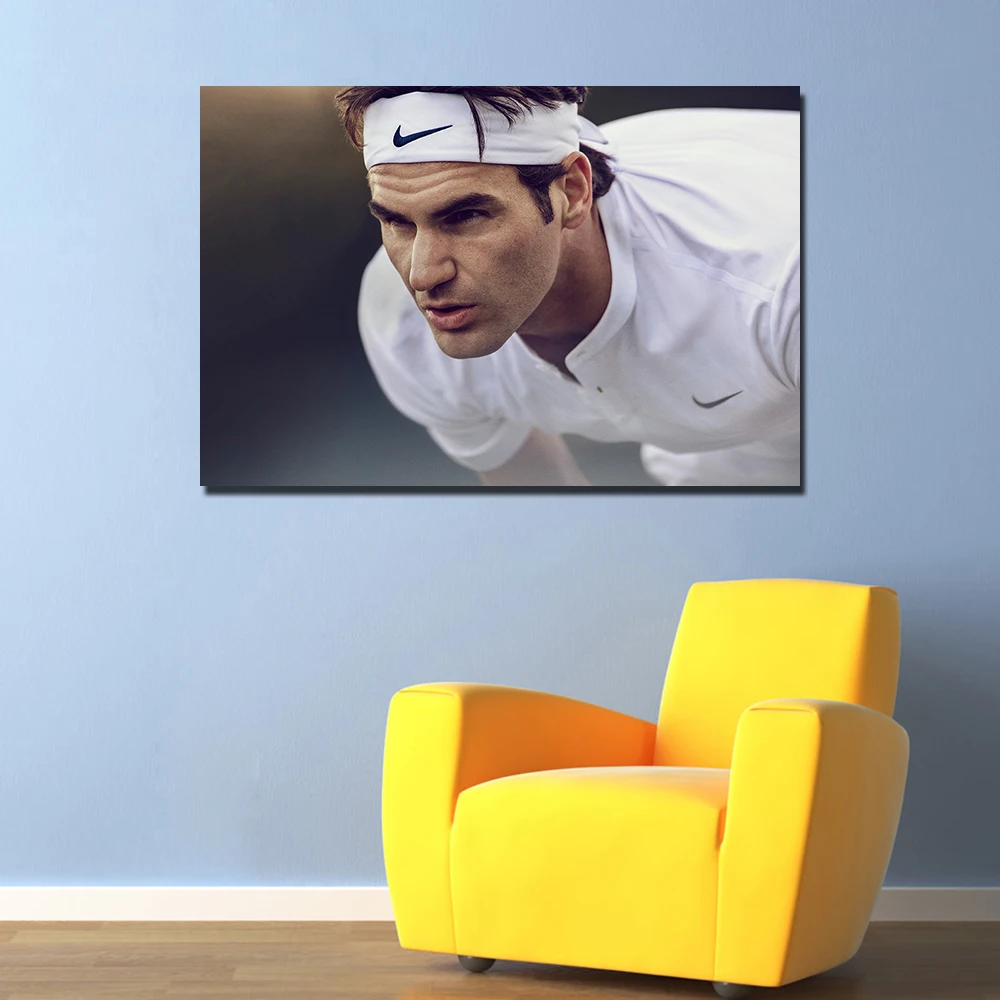 Roger Federer с теннисисткой постер печать на холсте Картины Wall Art для домашнего декора