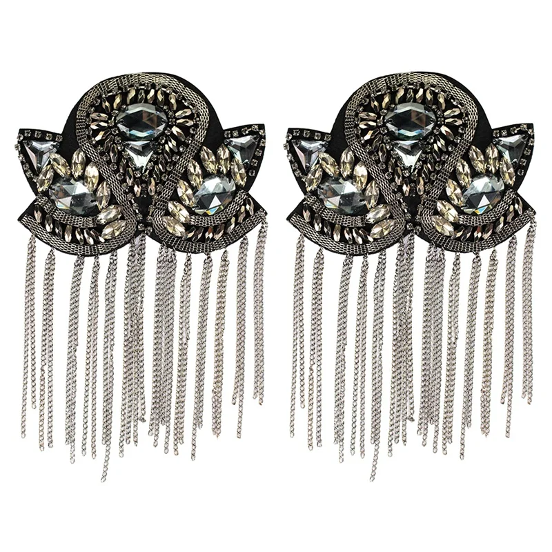 2 шт. бахрома производительность ручной работы погоны сценическая одежда