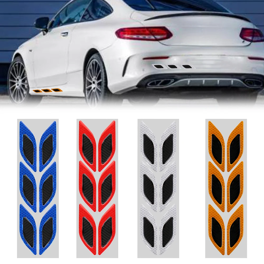 6 шт безопасности вождения анти столкновения Предупреждение ющий отражатель