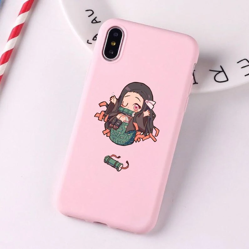 Мягкий чехол для телефона Nezuko Kimetsu no Yaiba рассекающий демонов конфеты huawei p30 pro lite p20