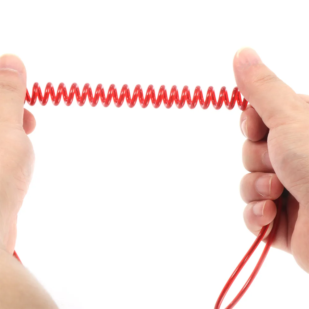 

150cm Motorbike Motorcycle Wheel Disc Brake Bag Reminder Spring Cable Anti-Theft Alarm Disc Lock Security Warning Rope