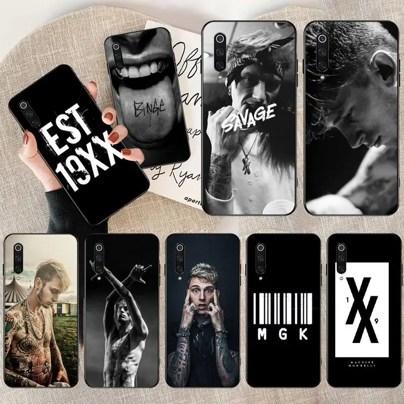 Мягкий силиконовый чехол для телефона NBDRUICAI Machine Gun Kelly MGK TPU Xiaomi Mi9 9SE 8SE Pocophone F1 Mi8 Lite |