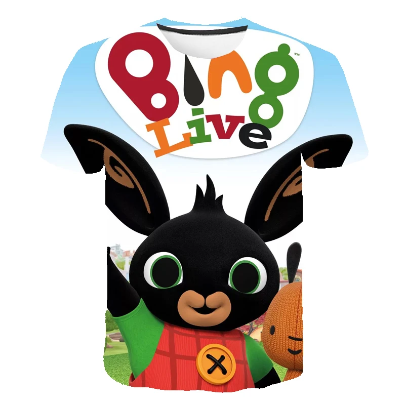 

Print Bing Kids Cartoon 3D T Shirt For Boys Girls 2021 Fashion Short Sleeve Tees Children Casual Summer Blouses Clothes Baby Top