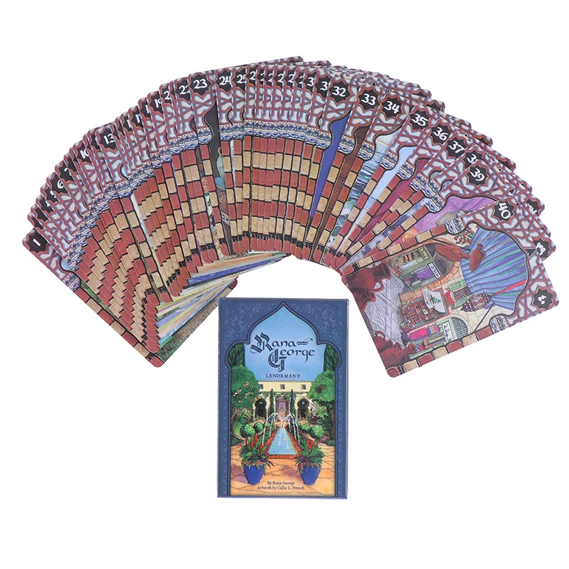 

1 Box Rana George Lenormand Tarot Card Game Tarot Deck With PDF Guidebook Board Game For Adult Family Oracle For Fate Divination