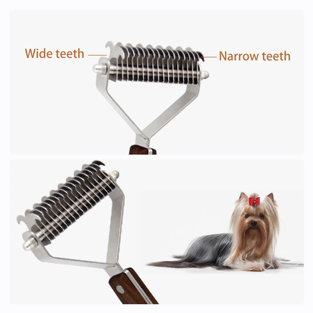 Профессиональная щетка для собак мягкая эффективная безопасная расческа грабли