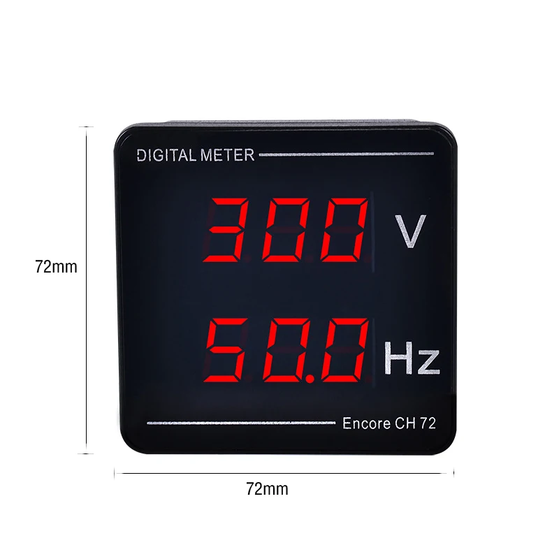 ph litmus paper 72*72mm Hertz Digital AC Voltage Power Frequency Combination Meter Embedded Voltmeter AC 50-500V 10.0-99.9Hz easy read tape measure