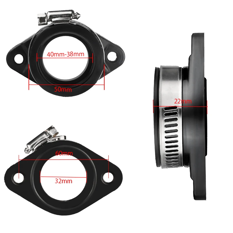 Адаптер мотоциклетного карбюратора впускная труба резиновый коврик