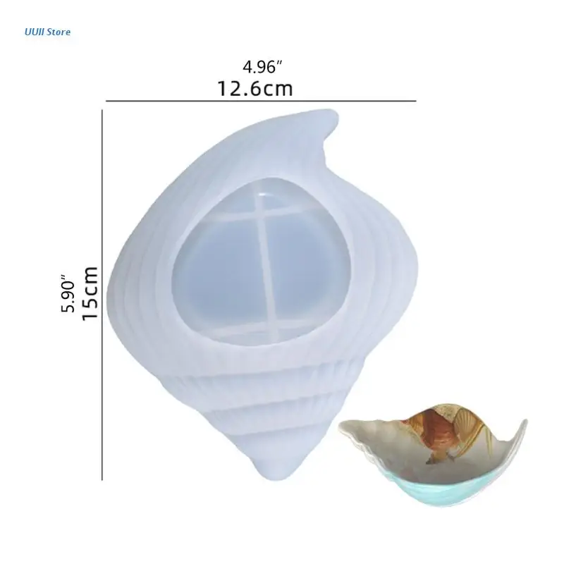 

Silicone Resin Tray Molds Conch Storage Tray Mould Suitable for Jewelry Holders Coasters and Fruit Candy Storage Tray
