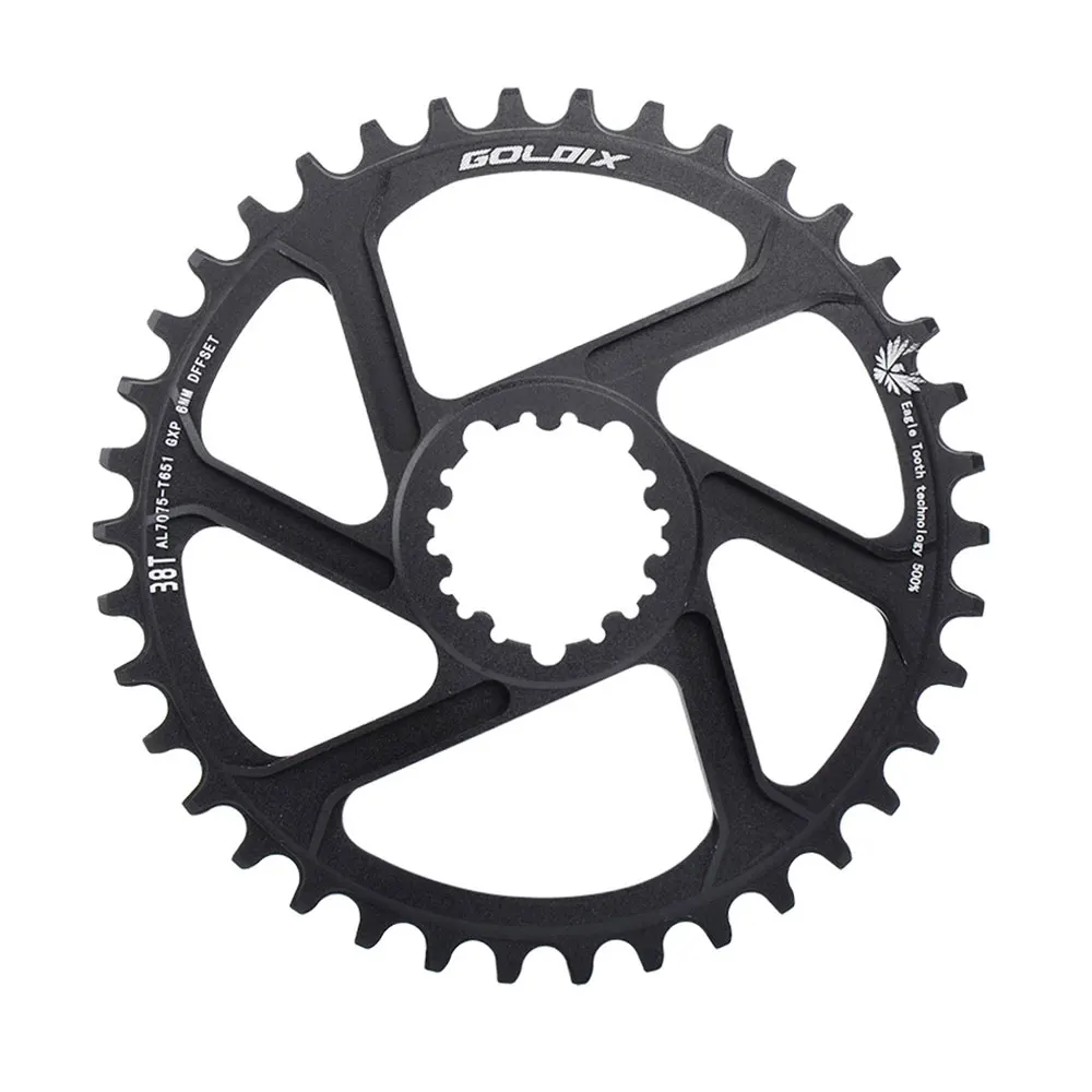 

GOLDIX Aluminum Alloy MTB Bike Crankset Mountain Bicycle Hollow Integrated Crank Modified Single Disc Crankset