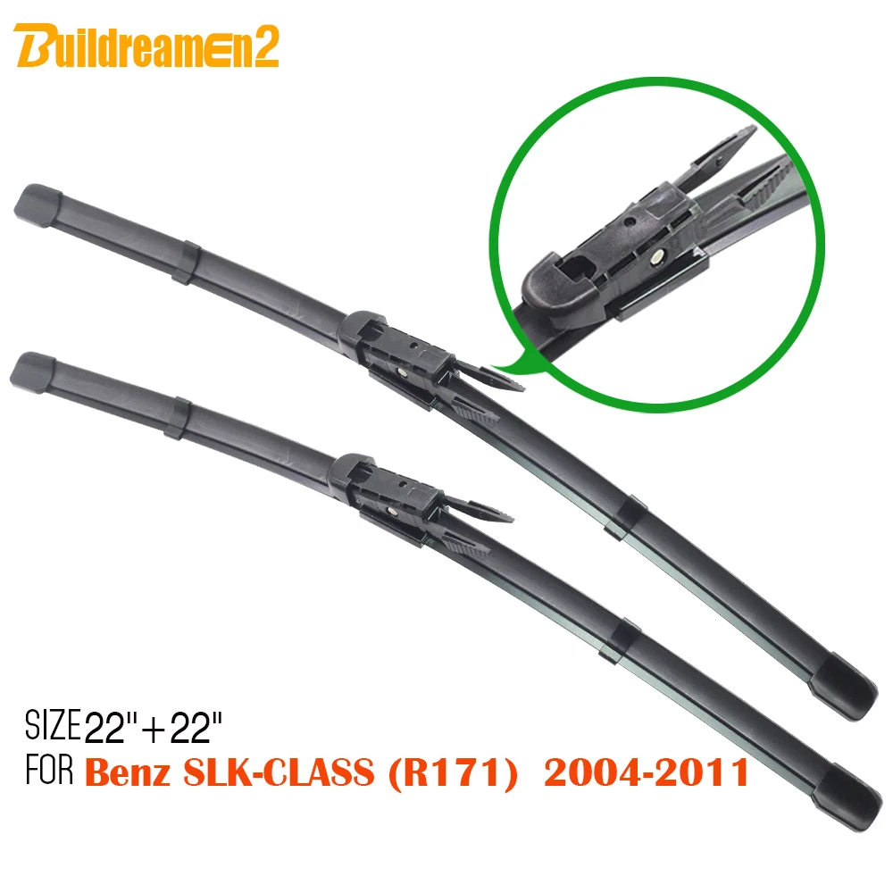 Buildreamen2 2Pcs Auto Windscreen Windshield Wiper Blade Automotive Blades For Mercedes-Benz SLK-CLASS (R171) 2004-2011 | Автомобили и